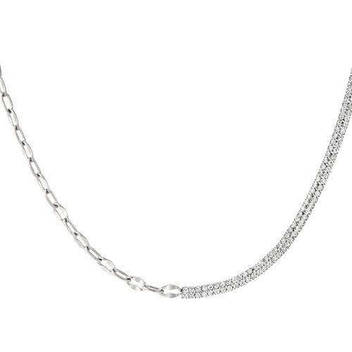 shiny chain ketting zilver